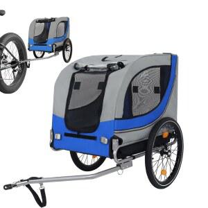 자전거용 대형 반려견 트레일러, 18.9인치 바퀴가 달린 반려견용 접이식 자전거 120LB 용량의 올터레인 반려동물 캐리어, 범용 커플러