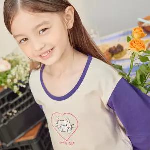 수아팜 [정상가 27900원] 여아 야광 하트캣 9부 내의 세트