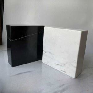 대리석 스피커 받침대 오디오 거실 대리석스피커받침대 다이 엠프 바닥 스톤 지지대 검은색