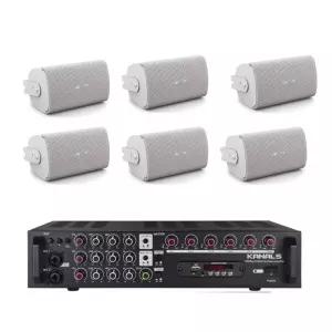 BOSE FS2SE 보스 스피커 6개 6채널앰프 카페 매장 강의실 업소용 앰프 스피커 음향패키지