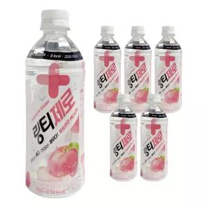 링티 제로 복숭아 음료 제로슈가 500ml 6개