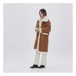 플라스틱아일랜드 리버시블 롱 무스탕 코트 PR4MC081 883863