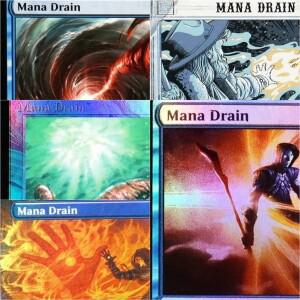 [마나 드레인] TCG 매직 카드 게임 블랙 최고급 프로시 카드 보드 덱 게임 트레이딩 카드 프로시