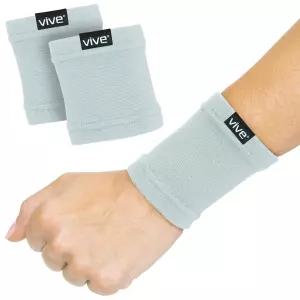 여성 및 남성용 바이브 손목 압박 슬리브(페어) - 순환을 위한 탄력적인 지지 밴드 터널 관절염 건염을