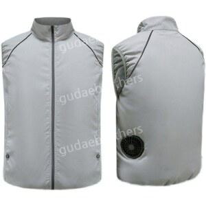 샤크팡 충전식 복 조끼 24V 자외선 차단제 냉방 선풍기옷 여름 작업복