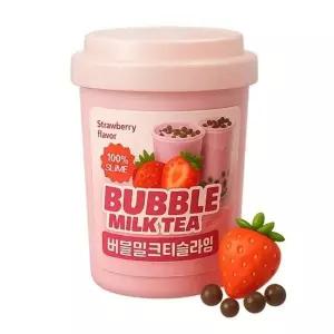 먹지마 버블 밀크티 슬라임