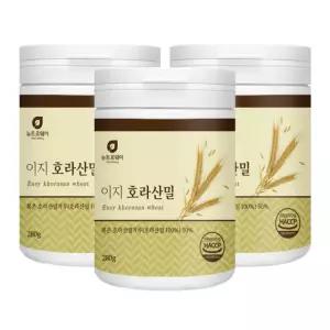 볶은 호라산밀 이지호라산밀 가루 파우더 파바빈프로테인 wpc 농축유청단백 280g, 3개