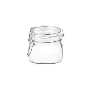 보르미올리 유리병 압축 밀폐용기 투명 잼병 500ml