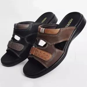 여름 남성슬리퍼 슬림한 가죽샌들 착화감 좋은 편한신발 WFJX7D2