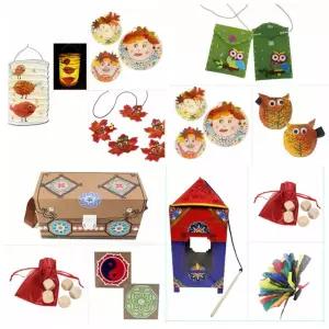 뚝딱 가을 홈스쿨 만들기 시리즈 A B C D 교구 재료