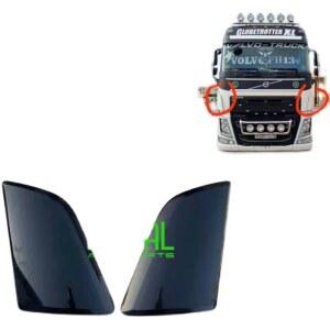 볼보트럭 코너 가드 FM460 화물 디플렉터 볼보호환 부품 패널 탄소섬유 FH440