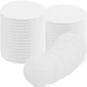 100장 전자레인지 가마지 4.7인치 원형 세라믹 섬유 종이 단열 담요 유리 융합 DIY 공예 용품