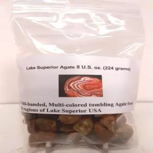 락 텀블러 젬 리필 키트 레이크 슈페리어 밴딩 아가이트 러프 8온스