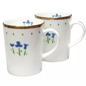 [콩심팥심]머그잔 물컵 찻잔 물잔 코렐 주스 세트 2P 커피컵 찻찬 녹차잔