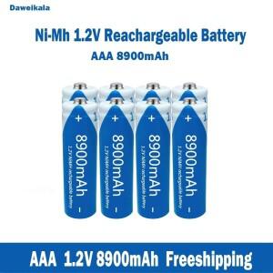 니켈 수소 충전식 배터리 대용량 8900mAh KTV 마이크 및 장난감 AAA 1.2V