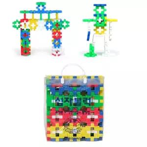 유아 끼우는 중형 사각 컬러 십자 블럭 세트 장난감 교육용 키즈 아동완구 아이