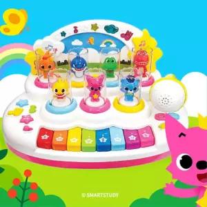 유아 핑크퐁 노래 마이크 피규어 인형 피아노 장난감 선물용 키즈 아동완구 아이