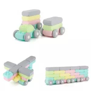 유아 대형 파스텔 빅블록 세트 자동차 만들기 장난감 유치원 블럭교구 키즈카페