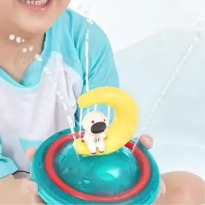 유아 LED불빛 전동 분수 우주선 목욕놀이 장난감 아동완구 어린이 아이 키즈 아기
