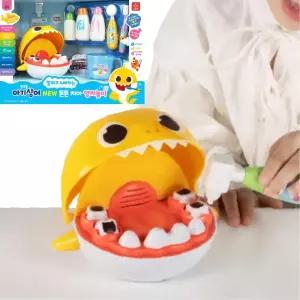 유아 말하는 아기상어 칭찬카드 양치 도구 세트 장난감 남자아이 선물용 완구