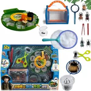 유아 곤충 채집통 채집망 확대 돋보기 관찰 세트 장난감 야외체험 과학 어린이