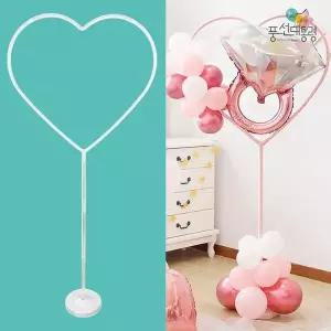 [알티피아]풍선대통령 작은하트 프레임 스탠딩 행사꾸미기 웨딩아치