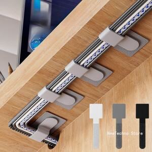10피스 재사용 가능 케이블  자기 접착 코드 로프 홀더 데스크 와이어 와인 더 보호 스트랩