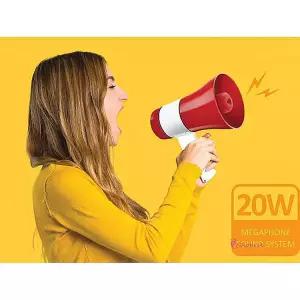 MP3메가폰 사이렌 스피커 MP3겸용 기확성 녹음기wxy191