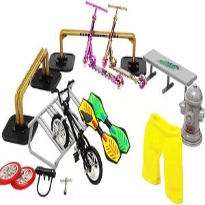 디보카 스쿠터 자전거 램프 키트 장난감 레일 부품 연습 미니 핑거보드 매칭 도구 스타터 파티 선물 소년용