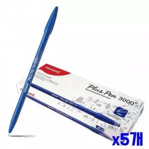 [오너클랜]WL 모나미 수성 플러스팬 청색 12개입 x5개