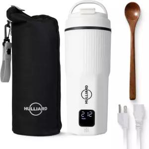 헐리어드 여행용 전기 주전자 316 스테인리스 스틸 휴대용 차 및 온수기 450ml 물 보일러 6가지 온도 설정