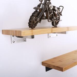 벽베어링 교수형 지원 프레임 선반 브래킷 블랙 스테인레스 스틸 라미네이트 장착 악세서리