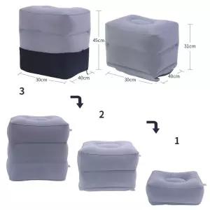 [콩심팥심]스툴 발 여행용 3단 에어 M10830 풋 캠핑 쿠션 받침대