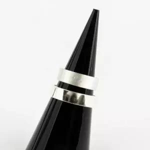 /신상오픈런 무광은반지 커플템 볼드 오픈 유광실버링