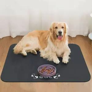 [콩심팥심]규조토 강아지 식기매트 고양이 밥그릇패드 80x50cm