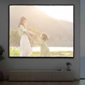 [에이치플러스몰]빔프로젝터 스크린 휴대용 스크린 240x180cm 걸이형빔스크린