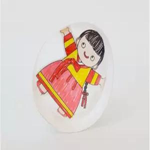 a) (TD) 오뚝이 종이 인형 만들기 - 5인용