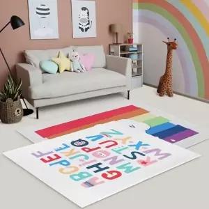 무지개 러그 방매트 키즈카페트 겨울극세사 거실 디자인_24136989