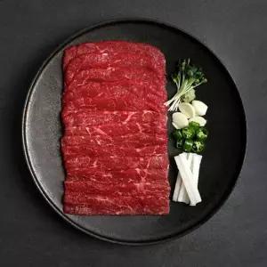 마장동 당일작업 1++ 투뿔 한우 육사시미 뭉티기 200g 소스포함 YUKS2