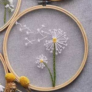 [알티피아]자수 민들레 프랑스자수 공예