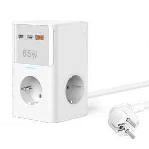 샤크팡 고속 멀티 충전 충전기 65W 디지털 파워콤보 파워 베이스어스