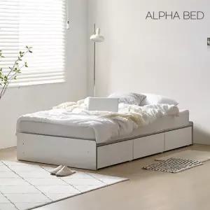 알파침대 프린 무헤드 1단 수납침대 SS+로우 슬림 포켓스프링