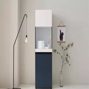 도어방향 선택형 좁은공간렌지수납장 밥솥슬라이딩장