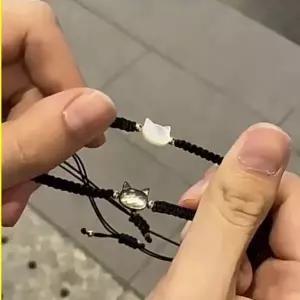 귀여운 패션 사러왕 커플링 반지 우정반지 매듭팔찌