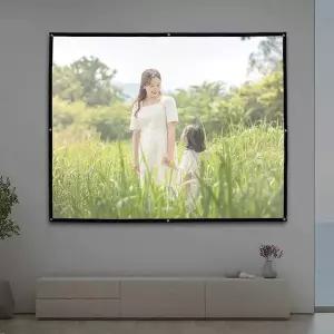 빔프로젝터 스크린 모바일 접이식 203x152cm 이동식스크린