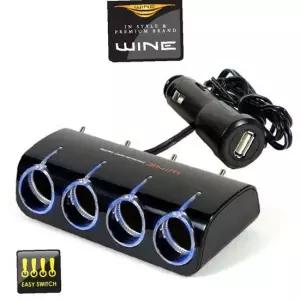 위네Z03 USB 1구 LED 스위치 4구확장 시거소켓충전기 차량소켓 차량용 자동차 차량용품
