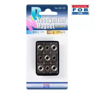포비 초강력 네오디움 자석 ND-09 15mm x 10 9개입 놀이용 광고용 교재용