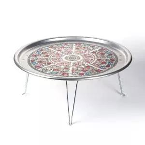 56.5cm 접이식 양은밥상 특왕대 양은발상 3호 옛날