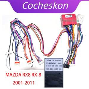 캔버스 박스 포함 자동차 오디오 와이어링 하네스, MAZDA RX-8 16 핀 CD/DVD 안드로이드 스크린 스테레오