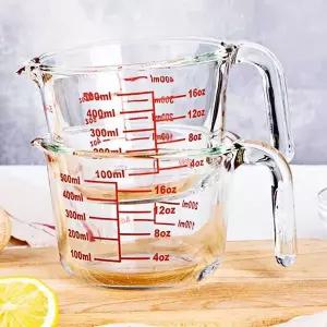 내열 유리 계량컵 500ML 베이킹 용량 컵 주방 계량기 음료 측정컵